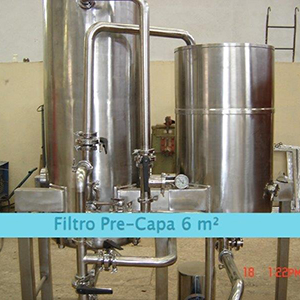 Filtros industriais em aço inox